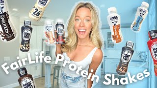 Dietitian Reviews Every FairLife Protein Shake || Core Power taste test || Are Protein Shakes Health