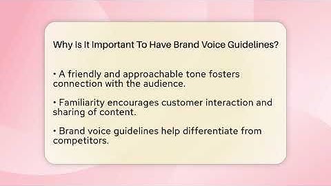 Why Is It Important To Have Brand Voice Guidelines? - Everyday-Networking