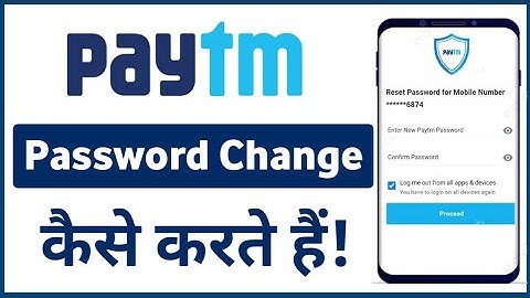 Change Paytm Password || How to change paytm password || Reset Paytm password #paytm