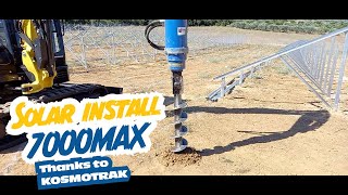 Solar Foundation Install with Earth Drill 7000MAX & Yanmar ViO57 in Greece 🇬🇷