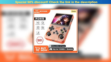 Discount Open Source R36S Retro Handheld Video Game Console Linux System 3.5 Inch IPS Screen Portab