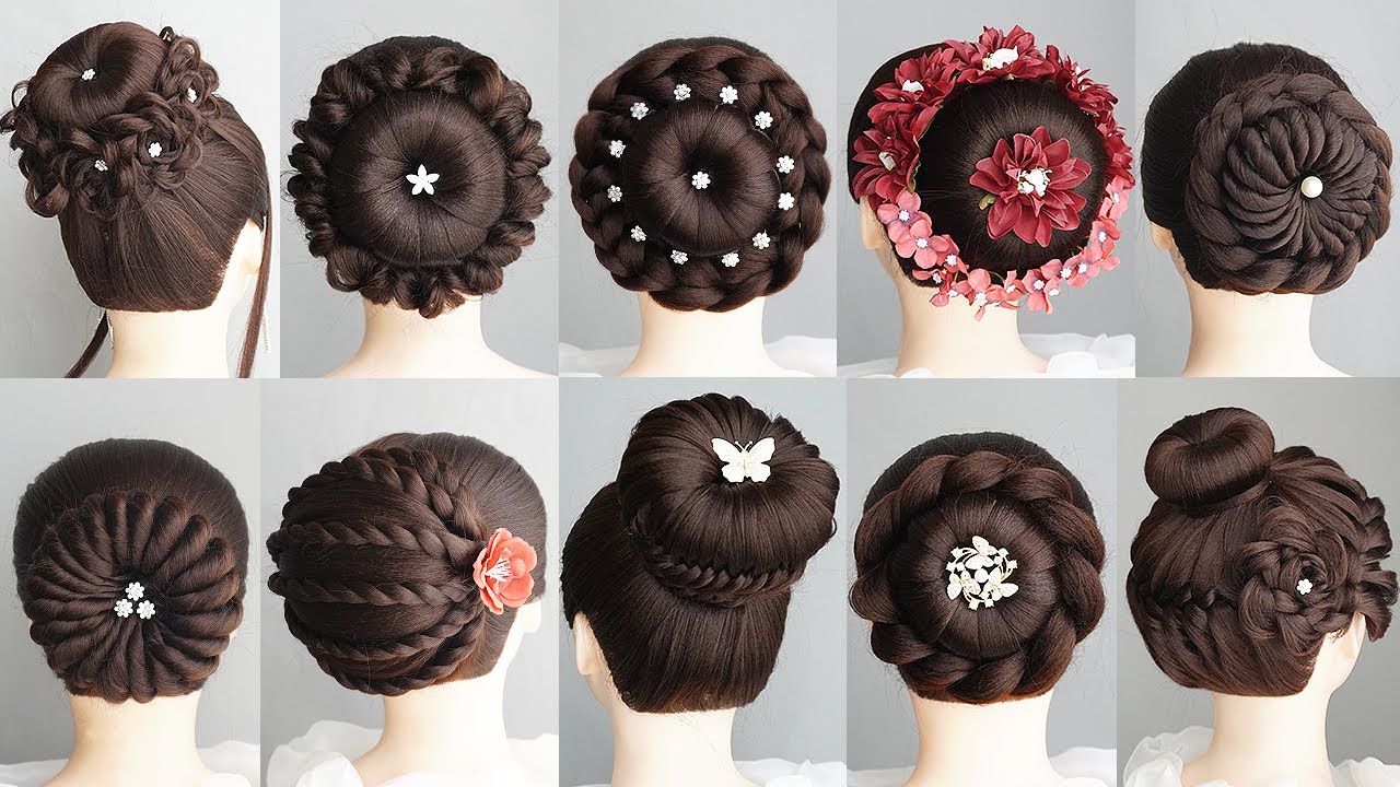 10 Stunning Bun Hairstyles - Perfect Hairstyle for Wedding & Party for All Ladies