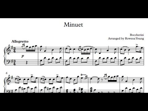 boccherini minuet from the string quintet op.13 no.5