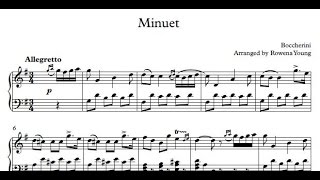 'Boccherini's Minuet' from String Quintet in E major Op 11 No 5 - Luigi Rodolfo Boccherini - Piano chords