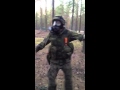 Funny dancing soldier