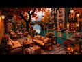 Calm Fall Jazz Music to Relax,Great Mood 🍂 Coffee Shop Ambience ~ Smooth Jazz Music