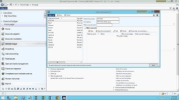 Microsoft Dynamics AX R3- Create COA Currency Calender Fiscal year Main Account