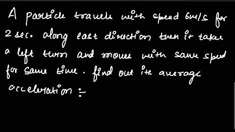 A particle travels with speed 6m/s for 2 sec along east direction then it takes a left turn #allen