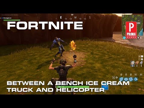  - fortnite bench ice cream truck helicopter