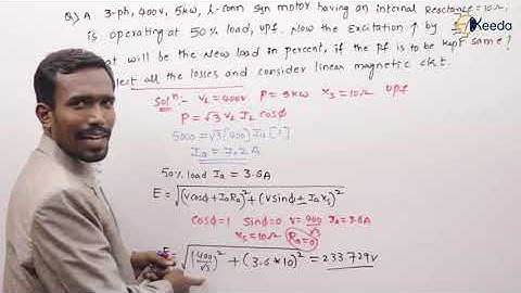 Solving Previous Year Synchronous Machines Problems | GATE Electrical Machines Problem 4
