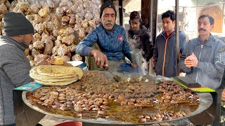 SKILLED OLD MAN SELLING FAMOUS LUCKNOW STYLE TUNDAY KABABI | AMAZING TUNDAY KABABI RECIPE & MAKING