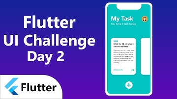 Flutter UI Challenge Day -2 (Bangla) With Source Code