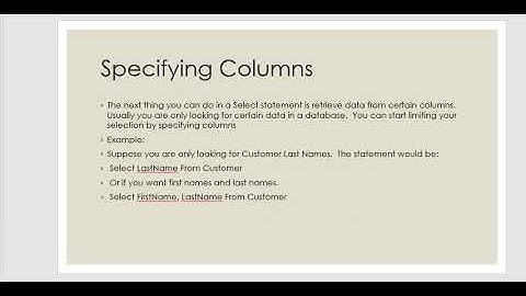 SQL Language Basic Data Retrieval