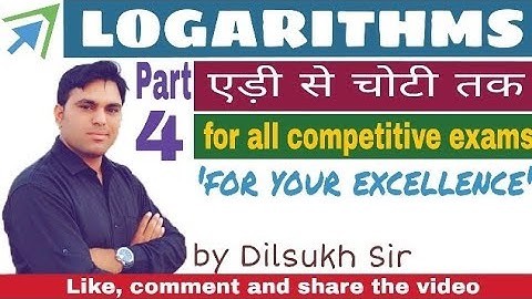Logarithms part-4( लघुगणक -4)