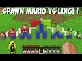 What if YOU SPAWN ALL SUPER MARIO vs LUIGI in Minecraft ? NEW SECRET MOB SPAWN !