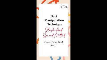 Dart manipulation technique - Slash and spreadmethod - CenterFront Neck Dart