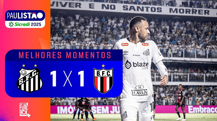 A REESTREIA DE NEYMAR NO SANTOS - Santos 1x1 Botafogo SP - Melhores Momentos - Paulistão