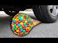 Раздавили Мороженое M&M's Колесом | Машина Давит Предметы под Колесом АСМР