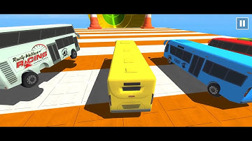 Crazy Bus Mega Ramp Impossible Racing Bus Stunts Impossible Tracks Android Gameplay 2| Darcrays Play