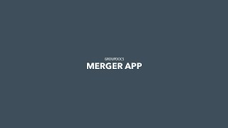 How to merge PDF files | GroupDocs.Merger App