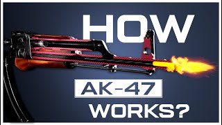 How AK-47 Works ? | (ANIMATION) | Detailed explaination