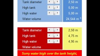 Application calculate tube volume using excel screenshot 1