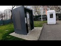 Romania bucharest citimatic automatic public self cleaning toilet near cora pantelimon