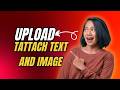 Attach image and Text using MVC5 C#