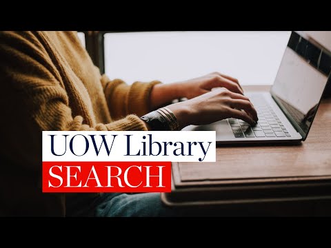 How to use UOW Library SEARCH