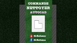COMMANDE NETTOYER OU WIPEOUT #covadis#autocad