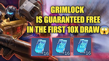 GRIMLOCK ROGER IS GUARANTEED IN 10 DRAWS l TRANSFORMERS EVENT SKINS - MOBILE LEGENDS