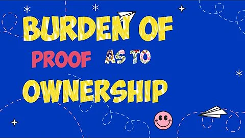 Law of Evidence Article (126). Burden of proof as to ownership: QSO / Abdal/ Abdaal.