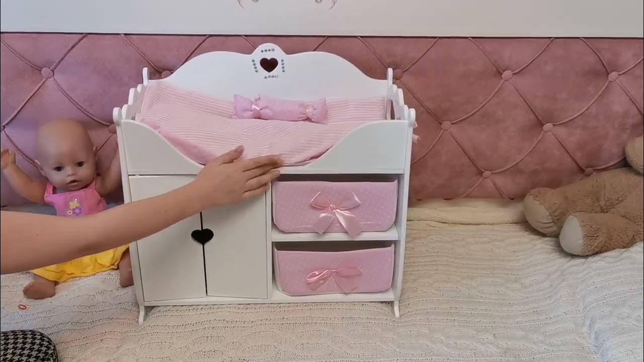 Беби Бон Стеша. Кроватка для Baby born. - YouTube