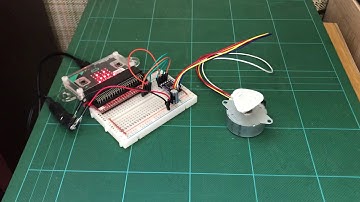 micro: bit + LV8548MC stepper trapezoidal speed