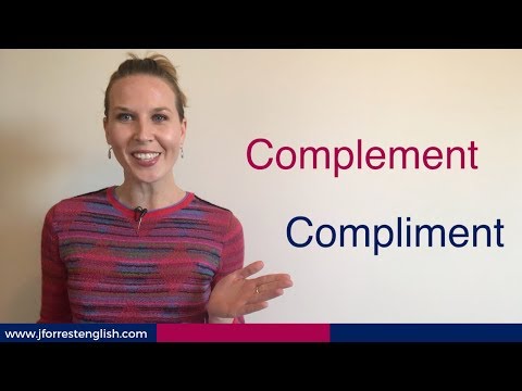 Vidéo: Différence Entre Complément Et Complément