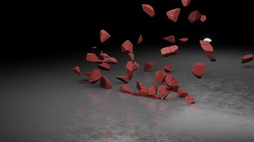 Wall Breaking | Cell Fracture | Rigid Body Simulation #animation #blender #animated #blender3d