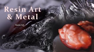 jewelry ring making, resin sculpture art, how to make a stylish ring with resin & melted metal