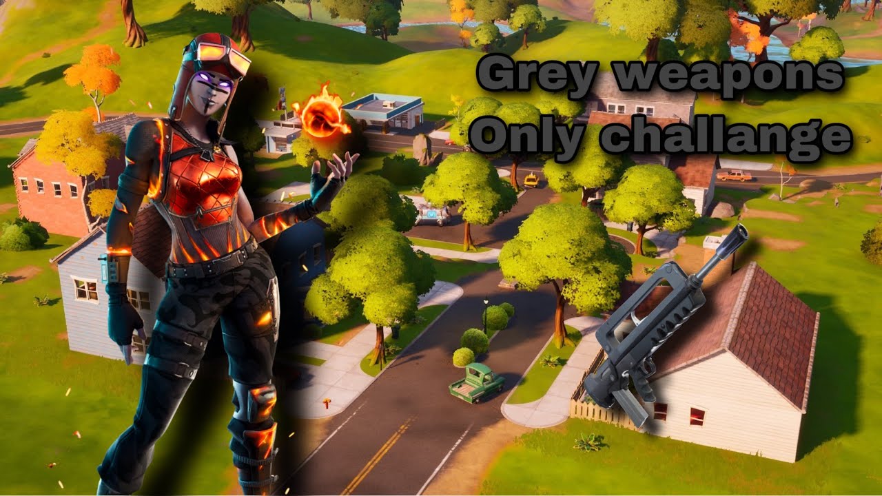 Grey guns only challange! Fortnite mobile! - IPad Pro 2020 - 120fps