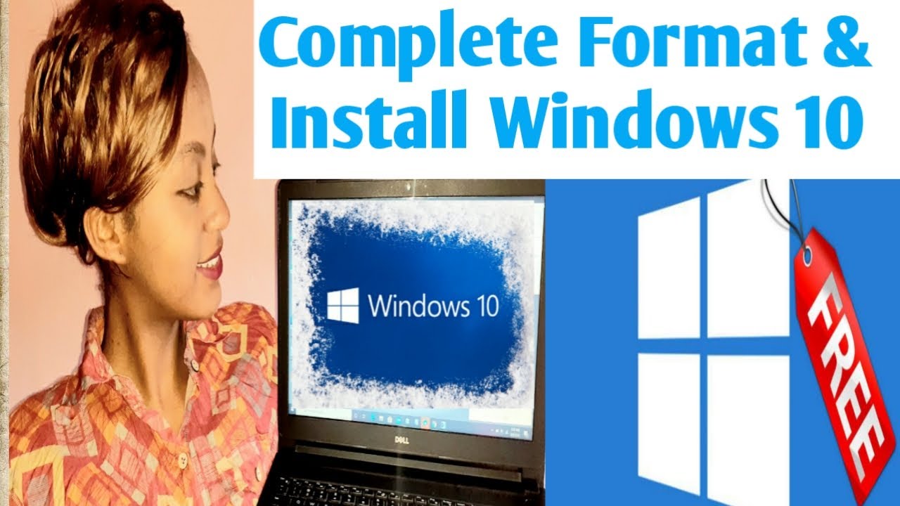 How to Download and Install Windows 10 from USB Flash - How To Format ...