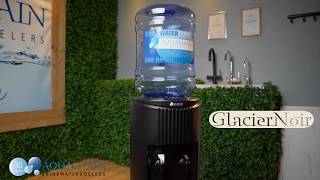 Waterkoeler Glacier Noir met bronwater | Robuust & Designmodel Aqua Chain Drinkwaterkoelers
