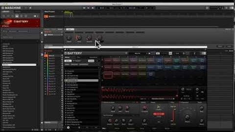Assigning Battery 4 controls to knobs in maschine