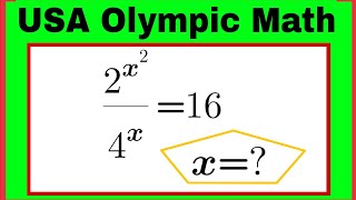 USA| A super Interesting Algebra Olympic Math Problem| Can you solve this? #mathchallenge  Net Worth