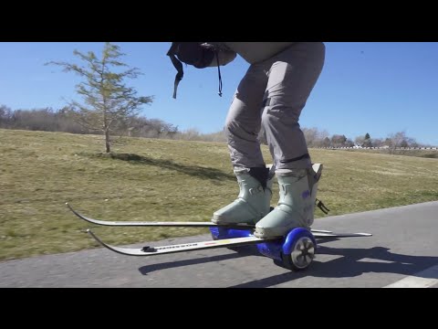 80's Hoverboard Ski Prank