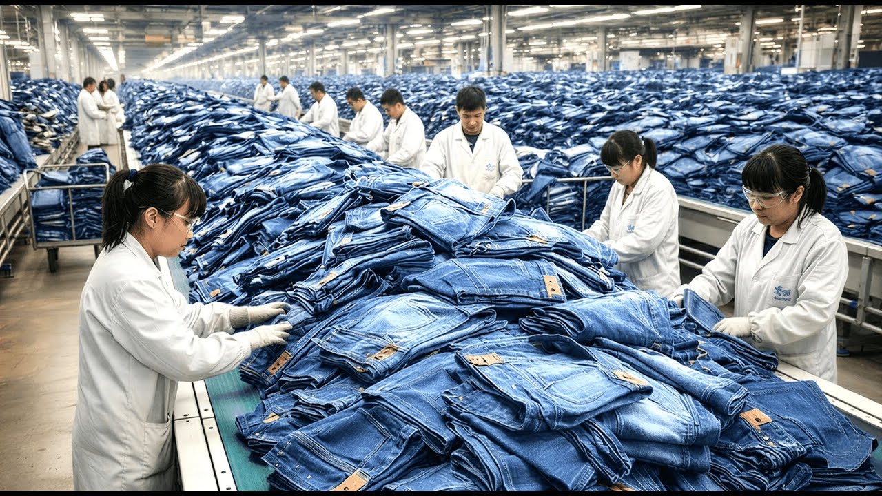 Bagaimana Ribuan Perhari Celana Jeans Dibuat di Dalam Pabrik