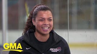 Meet the NCAA’s 1st African American women’s ice hockey head coach