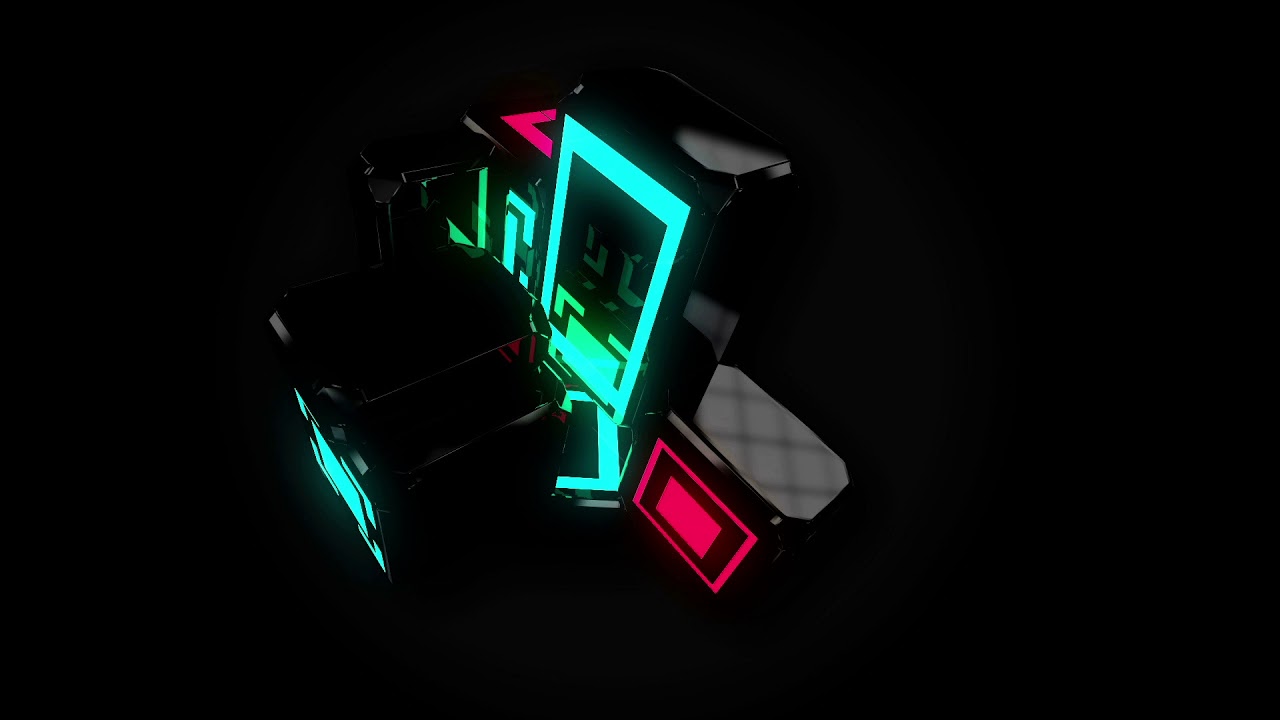 Blackcube abstract background