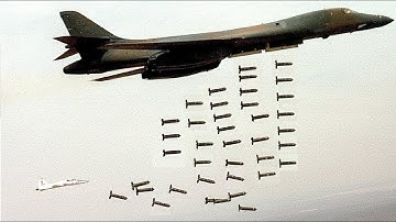 Stunning Video of B-1 Lancer in Action || Carpet Bombing, Takeoff and Landing