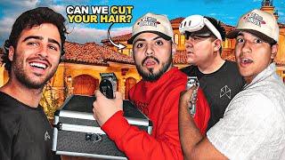 Asking YouTube Millionaires to CUT THEIR HAIR! Ft.@NickNayersina