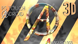 [PS TOUCH] Make 3D Avengers logo // make 3D logo in Photoshop touch