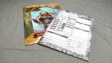 The DCC RPG Character Record Folio Preview